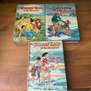 VINTAGE THE BOBBSEY TWINS BOOKS SET OF 3 - 1950,1954